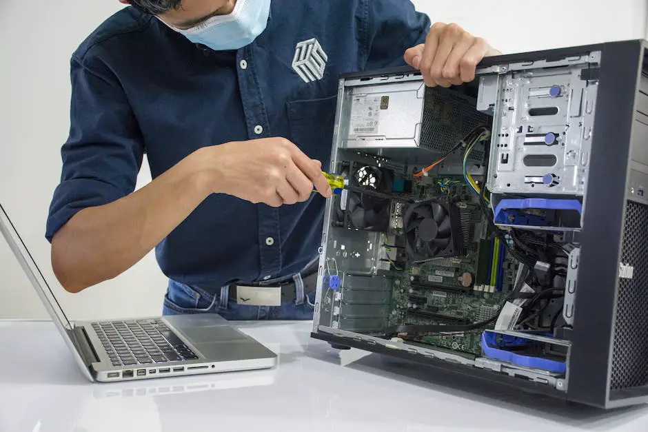 A picture of an HP laptop with the bottom panel removed, showing the motherboard and the cooling fan that needs to be fixed.